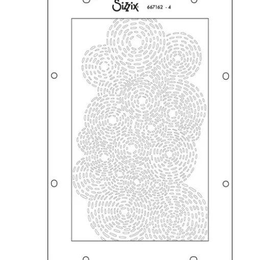 Sizzix Stencil Set "Stitched Florals"