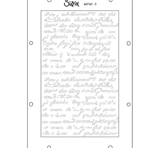 Sizzix Stencil Set "Words and Numbers"