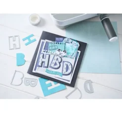 Sizzix Thinlits Stanzschablone "Alphabet by 49 and Market"