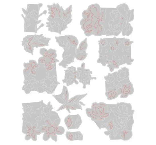 Sizzix Thinlits Stanzschablone "Brushstroke Flowers Mini by Tim Holtz"