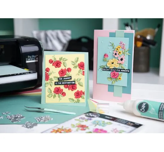 Sizzix Thinlits Stanzschablone "Brushstroke Flowers Mini by Tim Holtz"