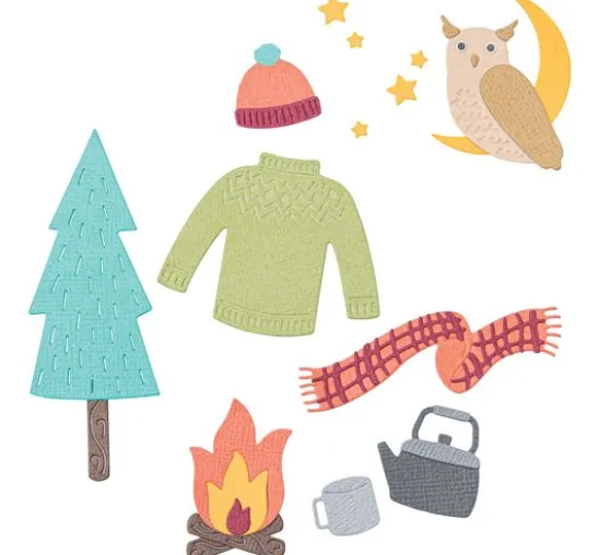 Sizzix Thinlits Stanzschablone "Cozy Woodland"