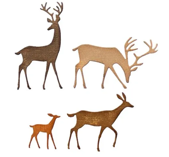 Sizzix Thinlits Stanzschablone "Darling Deer by Tim Holtz"