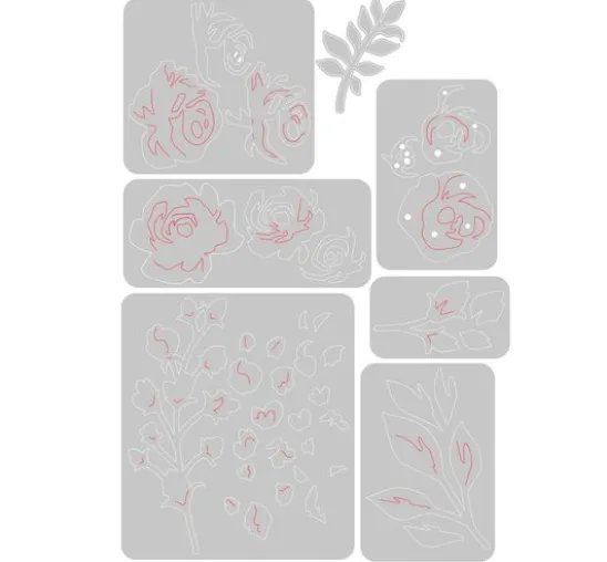 Sizzix Thinlits Stanzschablone "Floral Layers 2"