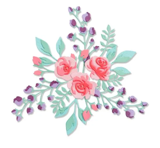 Sizzix Thinlits Stanzschablone "Floral Layers 2"