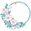 Sizzix Thinlits Stanzschablone "Floral Round"