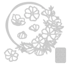 Sizzix Thinlits Stanzschablone "Floral Round"