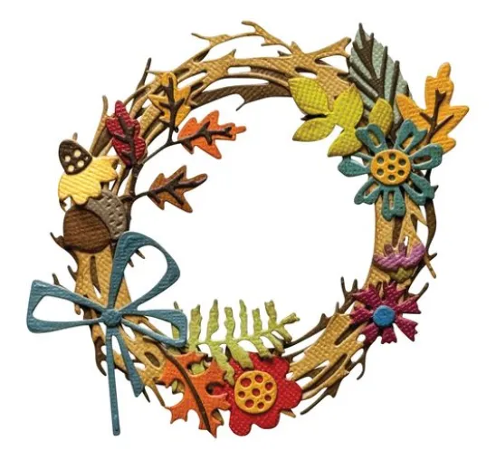 Sizzix Thinlits Stanzschablone "Foliage Wreath by Tim Holtz"