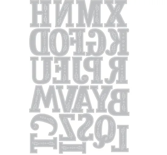 Sizzix Thinlits Stanzschablone "Folk Alphabet"