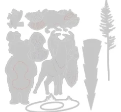 Sizzix Thinlits Stanzschablone "Forest Animals #2"