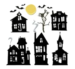 Sizzix Thinlits Stanzschablone "Ghost Town by Tim Holtz"