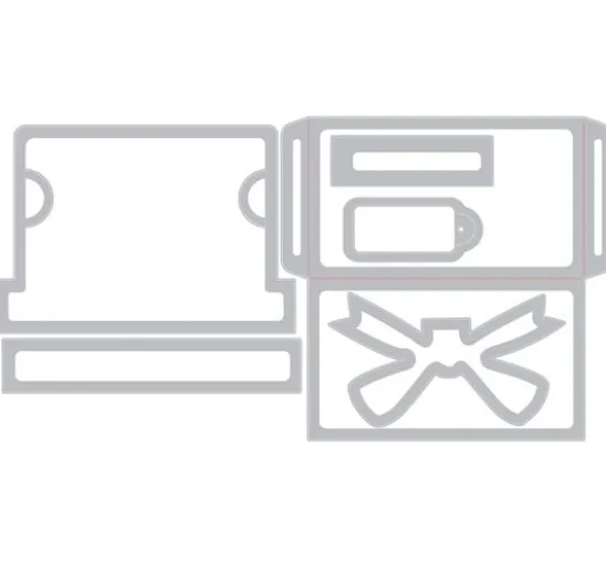 Sizzix Thinlits Stanzschablone "Gift Card Package by Tim Holtz"