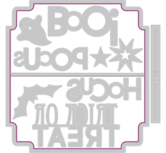 Sizzix Thinlits Stanzschablone "Halloween Toppers"
