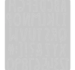 Sizzix Thinlits Stanzschablone "Hand Drawn Alphabet"