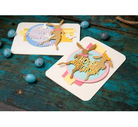 Sizzix Thinlits Stanzschablone "Hippity Hop by Tim Holtz"