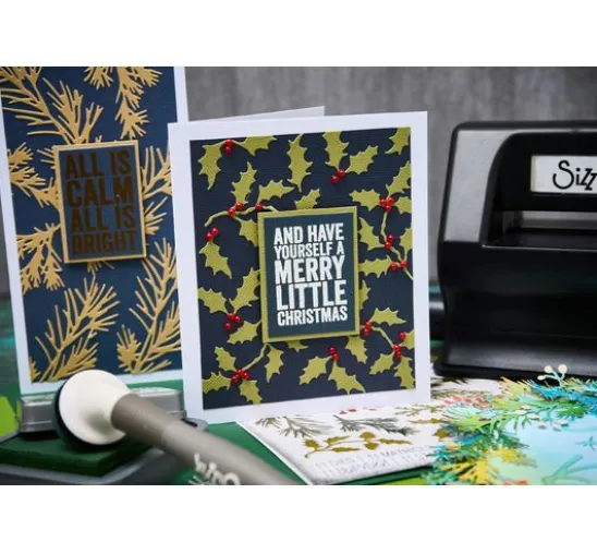 Sizzix Thinlits Stanzschablone "Holiday Greens by Tim Holtz"