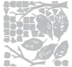 Sizzix Thinlits Stanzschablone "Leaves + Sticks by Tim Holtz"