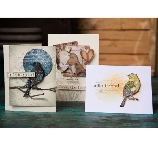 Sizzix Thinlits Stanzschablone "Lovebirds by Tim Holtz"
