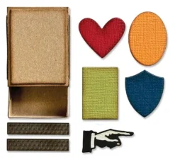 Sizzix Thinlits Stanzschablone "Matchbox by Tim Holtz"