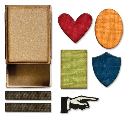 Sizzix Thinlits Stanzschablone "Matchbox by Tim Holtz"