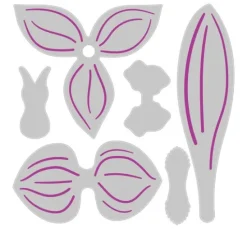 Sizzix Thinlits Stanzschablone "Orchid"