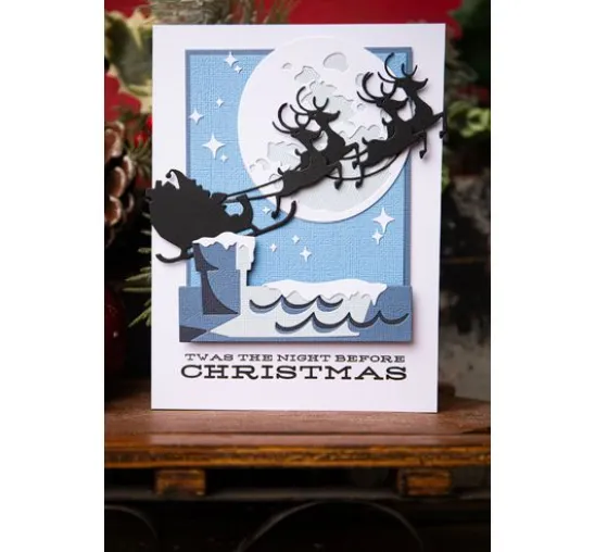 Sizzix Thinlits Stanzschablone "Reindeer Sleigh by Tim Holtz"