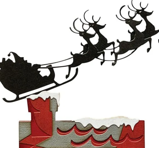 Sizzix Thinlits Stanzschablone "Reindeer Sleigh by Tim Holtz"