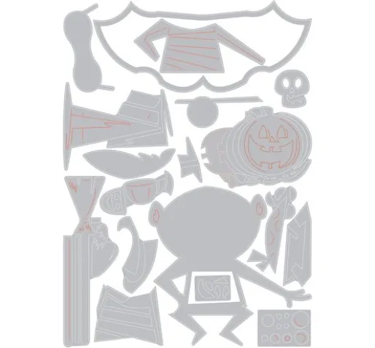 Sizzix Thinlits Stanzschablone "Trick or Treater by Tim Holtz"