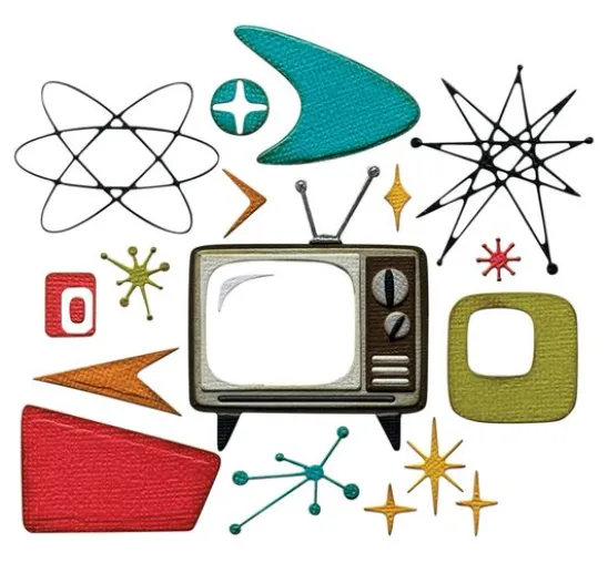 Sizzix Thinlits Stanzschablone "Vault Atomic Retro by Tim Holtz"