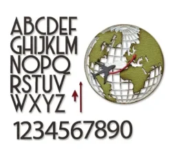 Sizzix Thinlits Stanzschablone "World Travel by Tim Holtz"