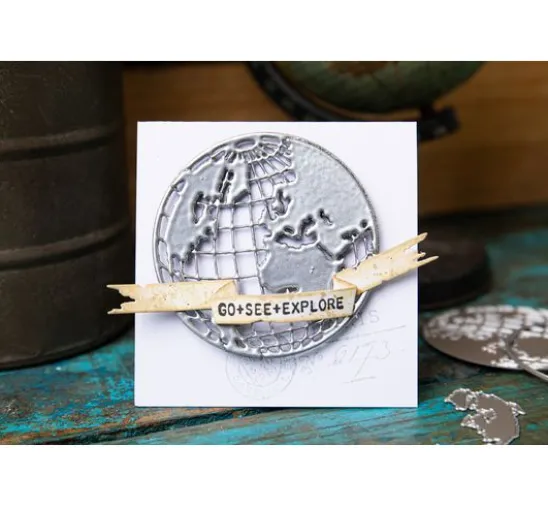 Sizzix Thinlits Stanzschablone "World Travel by Tim Holtz"