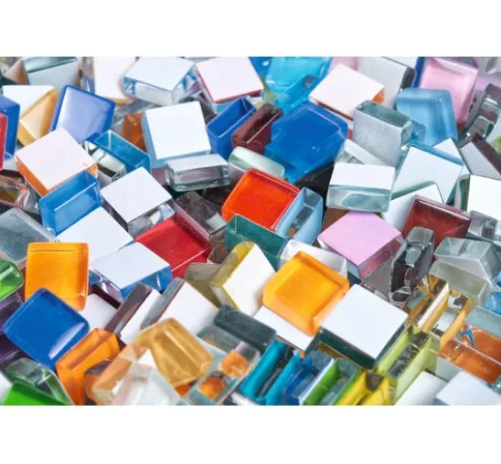 Softglas-Mosaiksteine, "Bunter Mix", 500 g