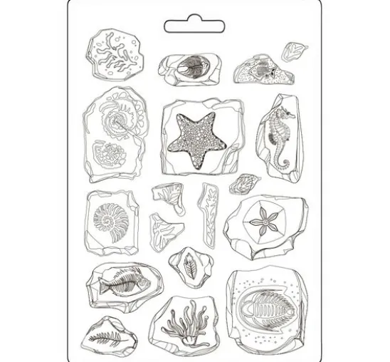 Soft Modellierform A5 "Silent Sea - Fossils"