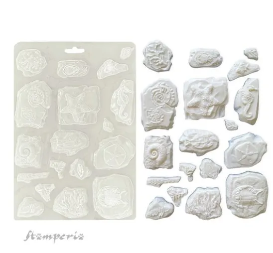 Soft Modellierform A5 "Silent Sea - Fossils"