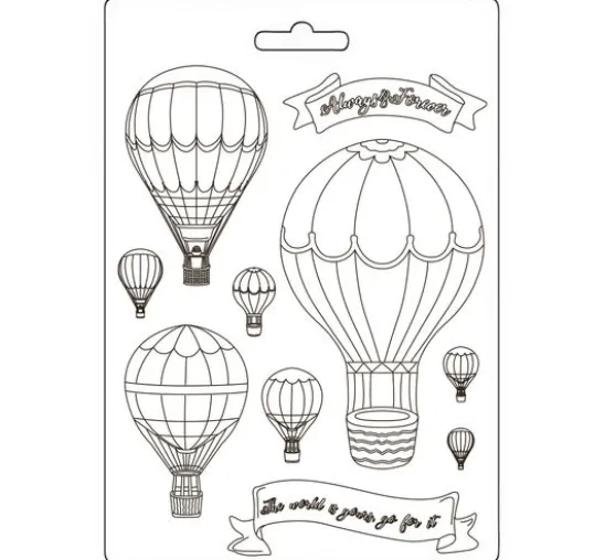 Soft Modellierform A5 "Timeless - Balloons"