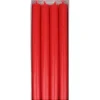 Stabkerzen, durchgefärbt, 4er-Pack