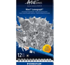 Staedtler Bleistifte Mars Lumograph, 12 St.