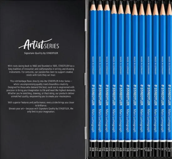 Staedtler Bleistifte Mars Lumograph, 12 St.