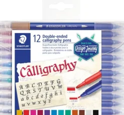 STAEDTLER Doppelfasermaler Kalligraphie, 12 St.