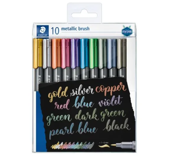 Staedtler Metallic brush Marker, 10er-Set