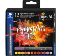 STAEDTLER Pigment brush pen, 12er-Set