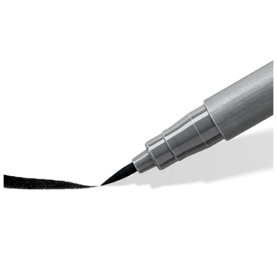 STAEDTLER Pigment soft brush pen "Greys", 6er-Set