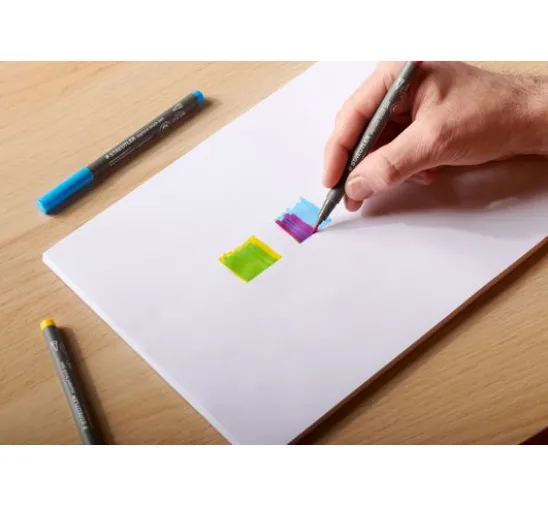 STAEDTLER Pigment soft brush pen "Greys", 6er-Set