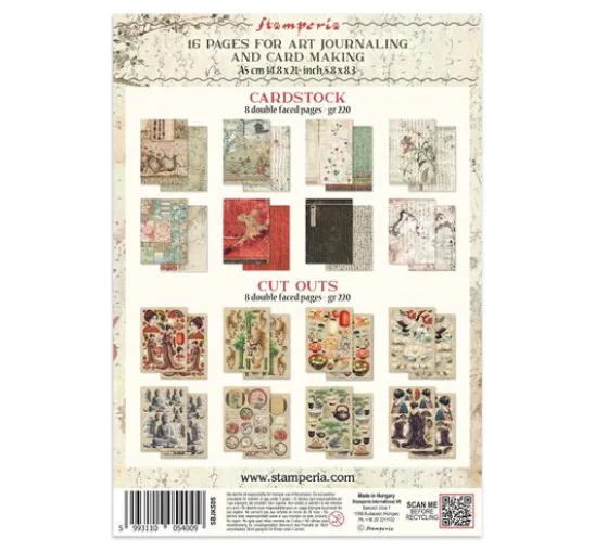 Stamperia A5 Junk Journal Focus Points "Oriental Garden"