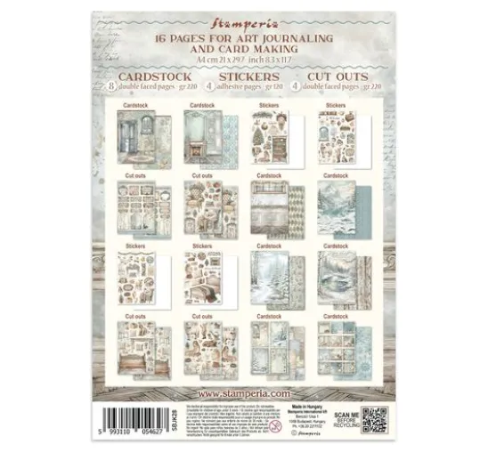 Stamperia Junk Journal Book "White Christmas"