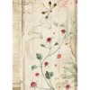 Stamperia Motiv-Strohseide Backgrounds "Oriental Garden", DIN A6, 8er Set