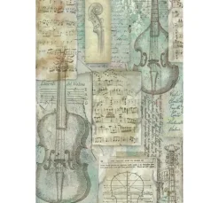 Stamperia Motiv-Strohseide Backgrounds