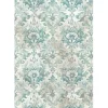 Stamperia Motiv-Strohseide Backgrounds "White Christmas", DIN A6, 8er Set