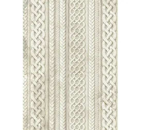 Stamperia Motiv-Strohseide Backgrounds "White Christmas", DIN A6, 8er Set