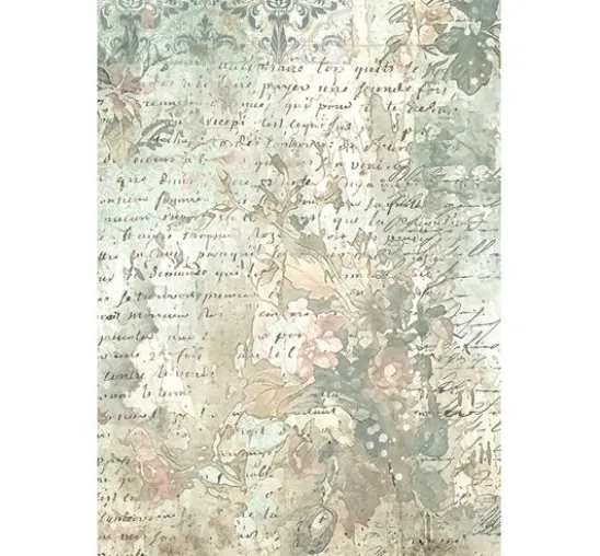 Stamperia Motiv-Strohseide Backgrounds "White Christmas", DIN A6, 8er Set